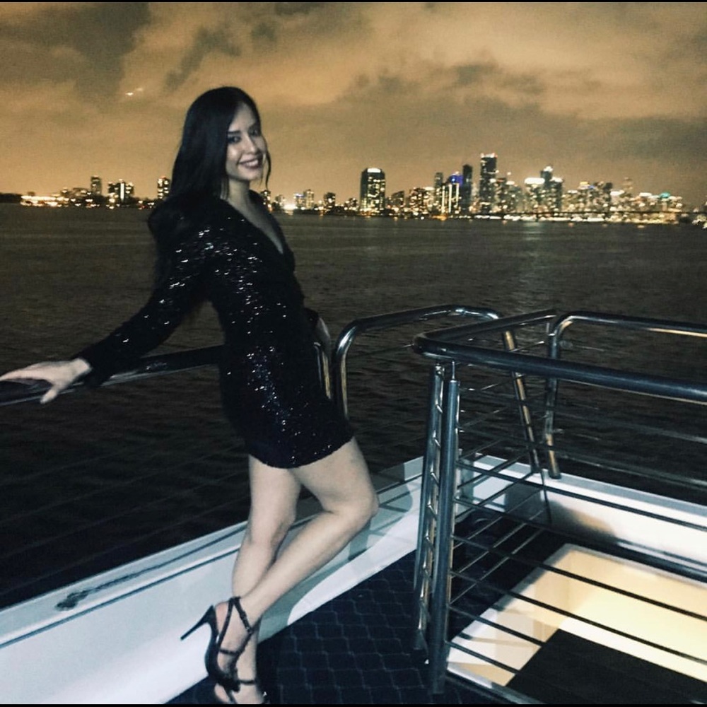 Express Black sequin mini dress